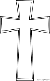 Cross coloring pages to print out. Easter Cross Coloring Pages Coloringall