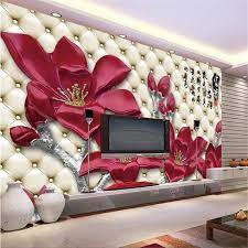 3d Eco Friendly Wallpaper Flower Mural Single Piece Price Per Roll Oboi Dekor Oboi Dlya Komnaty Ukrashenie Sten