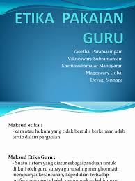 · surat pekeliling khtisas bil: Etika Pakaian Guru