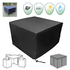 Ipreea 115x115x74cm Outdoor Garden Yard Patio Waterproof Cube Table Furniture Cover Rain Protection Furniture Covers Table Furniture Cube Furniture