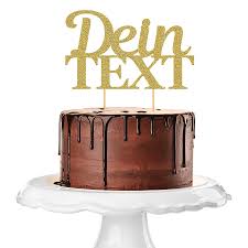 Zuerst werden strohringe mit grün umwickelt, dann die kränze weihnachtlich geschmückt. Personalisierter Cake Topper Mit Deinem Wunschtext