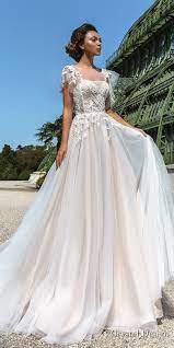 Save up to 70% off beautiful handkerchief hem dresses in vibrant colors and stunning patterns on zulily. Crystal Design 2018 Short Handkerchief Sleeves Sheer Jewel Straight Across Neck Heavily Embellished Bodice Romantic Soft A Line Wedding Dress Chapel Train Brea Mv Wedding Inspirasi