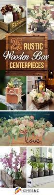 Rustic Wooden Box Centerpiece Ideas Rustic Wooden Box Centerpiece Wooden Box Centerpiece Rustic Centerpieces Diy