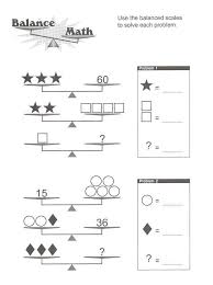 Pan Balance Problems Kids Learning Activity Balanced Math Two Step Equations Equations