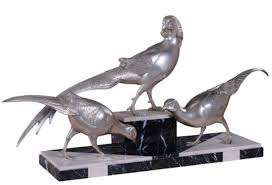 A selection of luxury christmas decorations that will instantly transform your home decor for this season. Casa Padrino Luxury Decoration Bronze Figures 3 Pheasants Silver Black White 84 X 20 X H 42 Cm Silvered Decoration Figures With Marble Base