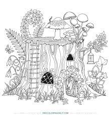 Important note because of the level of detail, the mandalas are more suited for advanced colorers and adults. Free Fairy House Coloring Page Free Coloring Daily