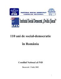 Votați partidul social democrat independenti! 110 Ani De Social Democratie In Romania Institutul Social