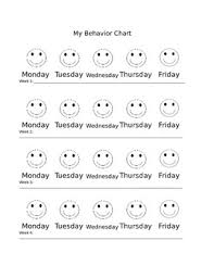 Simple Preschool Behavior Chart