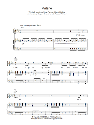 In this lesson we're gonna show you how to play valerie originally written by the zutons and also recorded by amy winehouse/mark ronson. Valerie Sheet Music Amy Winehouse Piano Vocal Guitar