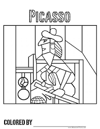 Coloring Pages Art Picasso Coloring Picasso Art Art Handouts