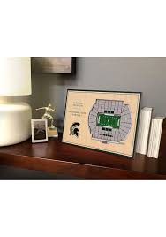 Michigan State Spartans 3d Desktop Stadium View Green Desk Accessory 6860352