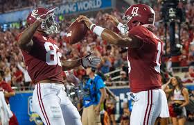 Alabama had a quarterback controversy ahead of the 2018 season. Tagovailoa Starts Throws Two Tds Runs For One As Alabama Rolls 51 14