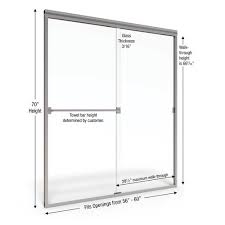 Maybe you would like to learn more about one of these? Basco Classic 60 W X 70 H Semi Frameless Sliding Shower Door At Menards