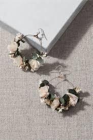 cassatt preserved flower earrings from bhldn how to preserve flowers flower earrings wedding jewelry