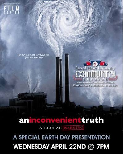 📣🎟🎥Just Announced/On Sale Now: An Inconvenient Truth Screening and  Special Presentation With Sacred Heart University Professor June-Ann  Greenley🎥🎟📣 In recognition of Earth Day, @shucommunitytheatre is  bringing An Inconvenient Truth back to the