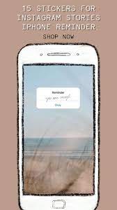 15 Instagram Story Stickers Iphone Reminder Png Sticker Etsy Video Video Iphone Reminders Instagram Story Instagram