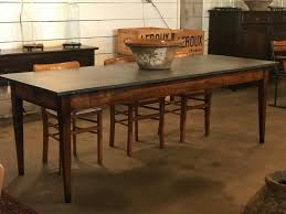 Old vintage 1972 munro bobby hull nhl tin table top rod hockey game near mint! Zinc Top Dining Table In Sold Vitrine