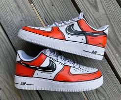 Cartoon Custom Nike Air Force 1 Custom Shoes Diy Nike Shoes Air Force Nike Air Force