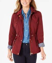 Water Resistant Hooded Anorak Jacket Created For Macy S Blazer Jackets For Women Hooded Anorak Jacket Anorak Jacket