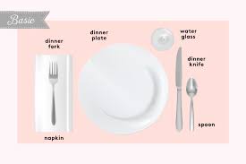 When setting a formal dinner table make sure that the table knife is smooth side up, and that you cannot see the serrated side. How To Set A Table Basic Casual And Formal Table Settings Real Simple