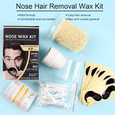 The hair strands stick to the wax, and the wax is quickly and violently removed to properly yank out all the stuck hair. Nose Hair Removal Nose Wax Applicators Wax Beans Kit Safe For Men Women Walmart Canada