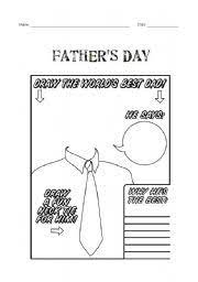 father s day esl worksheet by carlaheaven
