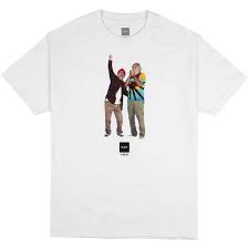 Their smiling faces are shown peeking out from inside the letters of their names. Huf X Cheech Chong 420 2 14 T Shirt In White Natterjacks