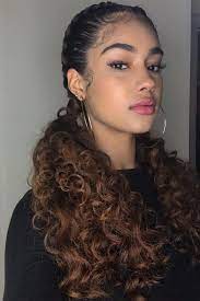 Then, concentrating on one half of your girl's hair, make horizontal parts all the way back and secure the sections with a rubber band. How To Style Baby Hairs To Achive On Point Looks Curly Hair Styles Naturally Curly Hair Styles Baddie Hairstyles