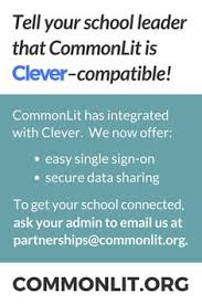 A vocabulary list featuring literature. Commonlit Commonlit Profile Pinterest