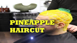 Boy got a pineapple haircut after losing a bet who lives in a pineapple under the sea? Pineapple Haircut Youtube