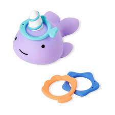 Skip Hop Zoo Narwhal Ring Toss Bath Toy Target
