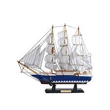 To day only discount : Nbrtt Sailboat Model Decoration Wooden Sailing Boat Mini Vintage Nautical Wood Ship Home Decor For Table Ornament Photo Props Beach Ocean Theme Party Buy Online In Faroe Islands At Faroe Desertcart Com Productid