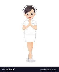 Woman Doctor Or Nurse In White Uniform Royalty Free Vector Nurse Cartoon Female Doctor Nurse