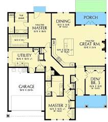 A home plan with master suite located ground floor. Plan 69691am One Story House Plan With Two Master Suites Best House Plans Dream House Plans Master Suite Floor Plan