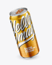 Download Metallic Drink Can Mockup Yellow Author