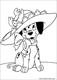 Desenhos Para Pintar E Colorir 101 Dalmatas Imprimir Desenho 047