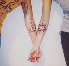 أجمل أفكار رسومات وشم للأختين بالصور friendship tattoos small tattoos for guys matching best friend tattoos