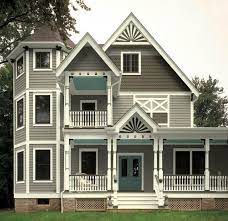 Typically, victorian house paint colors rely on no fewer than three shades of paint. Victorian House Paint Schemes White Gray Essential Baby What Colour Would You Paint Your Ho Victorian Homes Exterior Victorian House Colors Victorian Homes