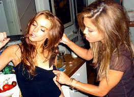 popculture on X: 16 years ago, the controversial lindsay lohan and vanessa  minnillo knife photoshoot was made public t.coL8eG14txae  X