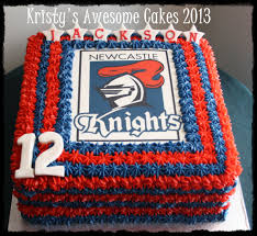 Newcastle Knight Nrl Cake Edible Image Buttercream Kristy S Awesome Cakes Love The Two Color Border Muswellbroo Newcastle Knights Edible Image Cake Dad Cake