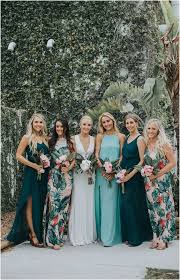 22 Chic Tropical Bridesmaid Dresses To Steal Beach Bridesmaid Dresses Beach Wedding Bridesmaid Dresses Floral Bridesmaid Dresses
