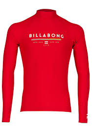 Billabong Unity L S Lycra For Kids Boys Red