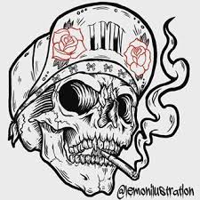 Cool Stylish Skull Drawing Art Skull Artwork Skulls Drawing Skull Art