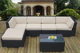 Ohana Collection 6 Piece Outdoor Patio Wicker Sofa Set Beige Ohana Collection Http Www Amazon Com Dp B00nc4z8eo Conversation Set Patio Outdoor Outdoor Patio