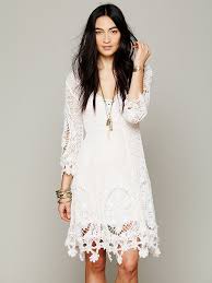 Free People Mi Amore Lace Dress At Free People Clothing Boutique White Boho Dress Boho Outfits Boho Dress