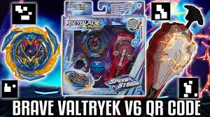 We find some of the working codes for you. New Brave Valtryek V6 Qr Code Power Spark Launcher Speedstorm Beyblade Burst Surge Cyprus Collab Youtube