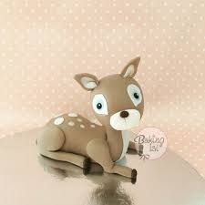 Fawn Bambi Fondant Caketopper Reh Madchen Torte Kindergeburtstag Fondant Figuren