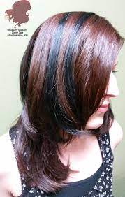 Layered Haircut Thick Lowlights By Hair Colorist Greg Miranda Of Uniquely Elegant Salon Spa Albuquerque Nm 87 Hair Photo Hairstyles Haircuts Hair Colorist