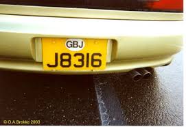 Olav's Jersey number plates - License plates of Jersey