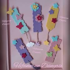 Hifanurundunyasi Kece Bebeksekeri Kapisusu Kitapayraci Ayrac Felt Feltros Dogumgunu Kecetasarim Bookmark Craft Craft Stick Crafts Crafts For Kids
